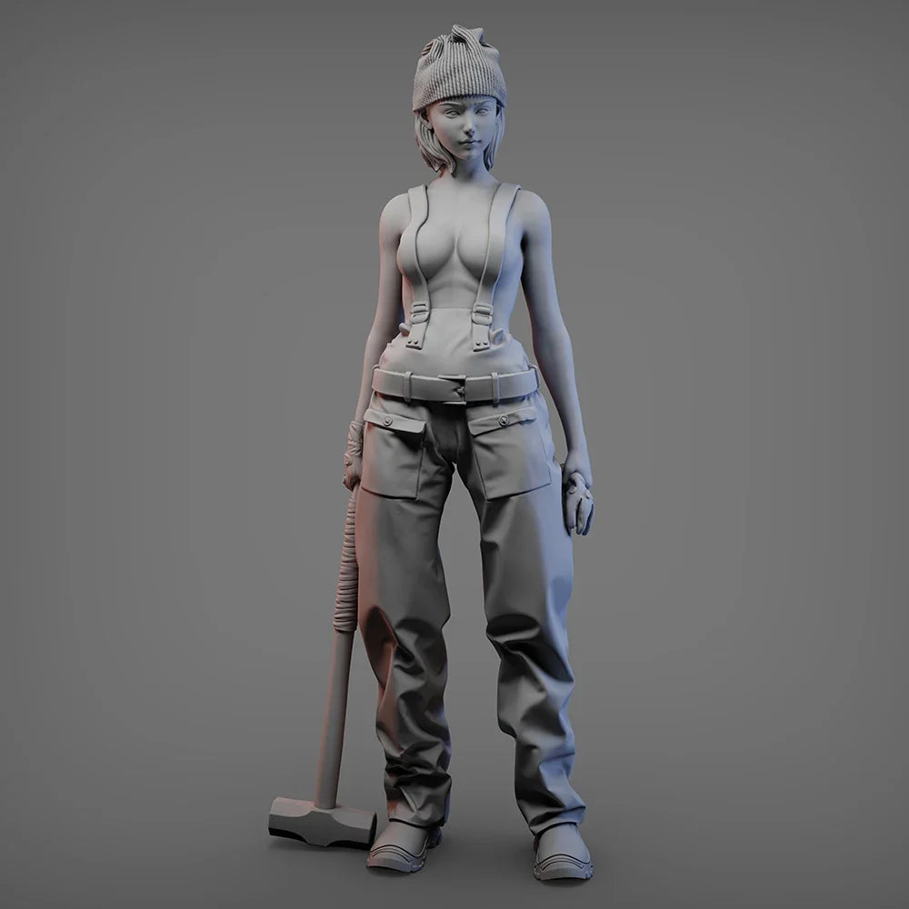 OceanCosmos miniatures, Original, EDGE GIRL, Sexy Girl, Resin unpainted Model kit figure GK