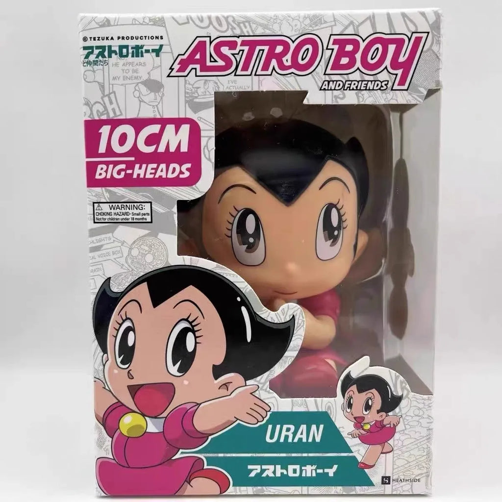 Astro Boy Uran Leo White Lion Classic Anime Q Version Figure Model Cute Desktop Decor Collectible Toy Gift