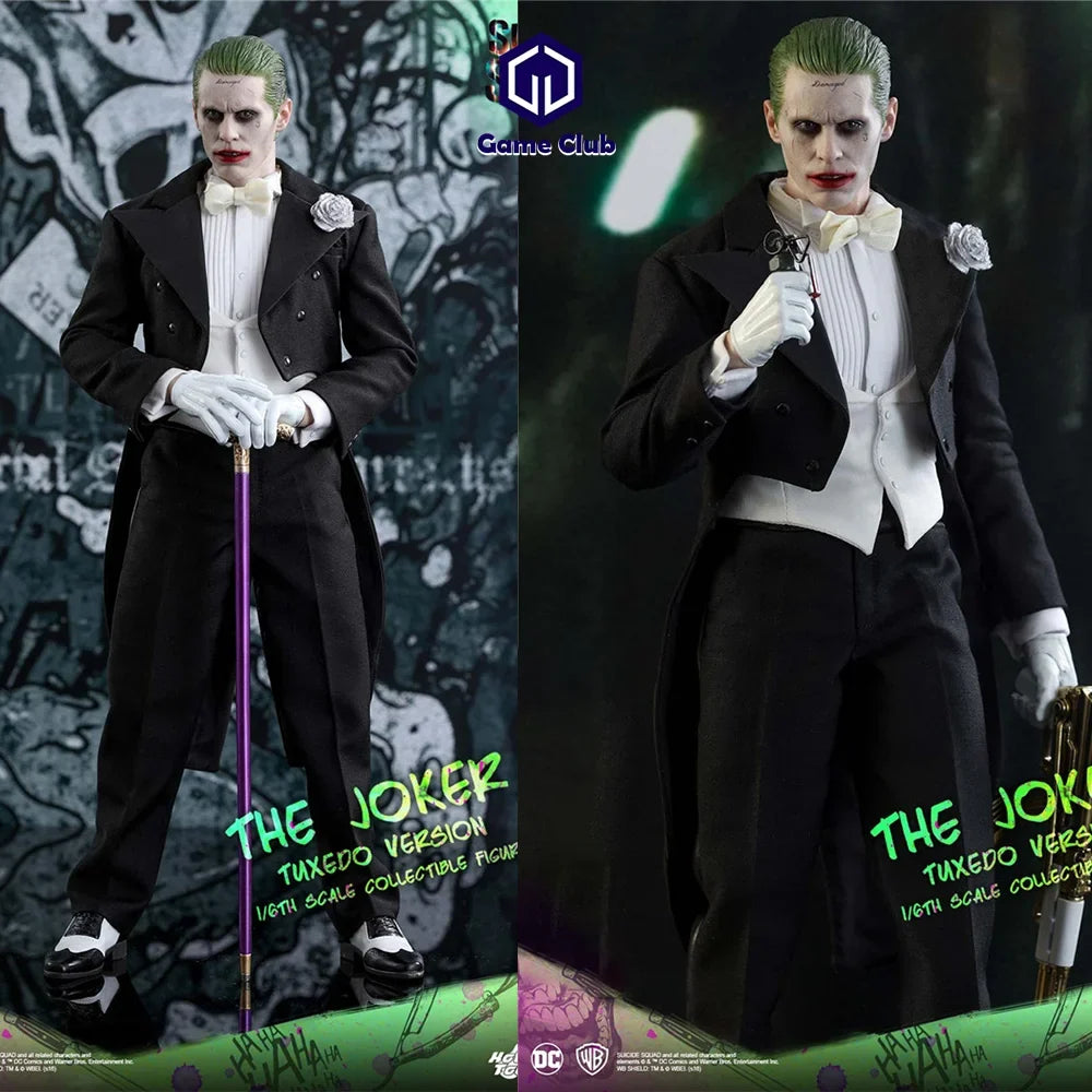 HOTTOYS HT 1/6 MMS395 DC Comics Role Male Soldier Jared Leto Suicide Squad Tuxedo Version Joker Full Set 12in Action Figure Body