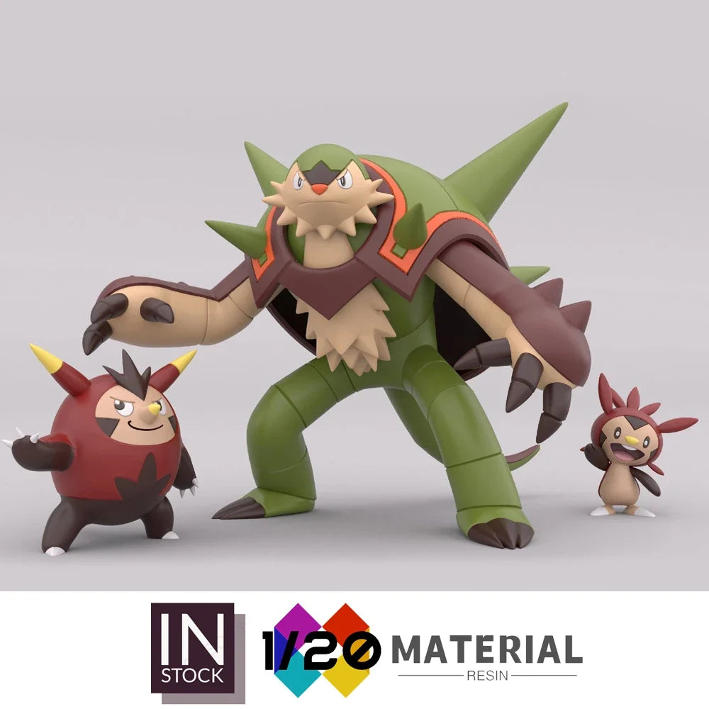 [In Stock]1/20 Resin Scale World [UU] - Chespin & Quilladin & Chesnaught [Split RE-MENT]