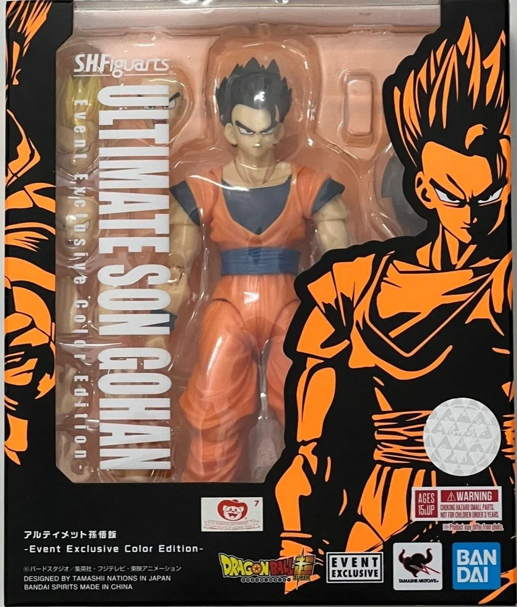 Bandai 100% Original Shf Sh Figuarts Dragon Ball Sdcc Ultimate Son Gohan Collectible Model Toy Gift