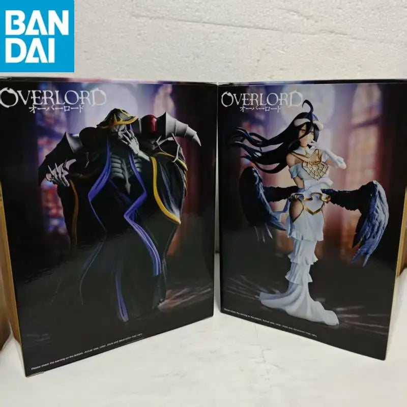 In Stock Original BANDAI NAMCO BANPRESTO OVERLORD Albedo Ainz Ooal Gown PVC Anime Figure Model Genuine Collector Figurine Toy