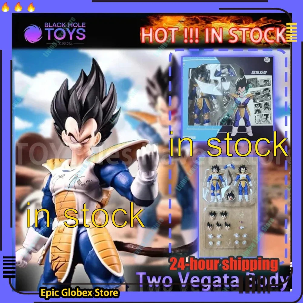 [IN STOCK] Black Hole Toys Dragon Ball SHF SSJ Super Saiyan Battle Suit Battle Damage Vegeta Son Goku Action Figures Models Toy