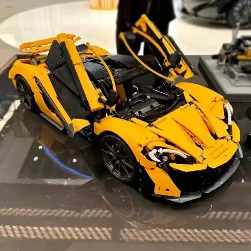 1:8 3893Pcs Technical Mechanical Group P1 Super Racing Car Home Decoration Assembly Model 42172 Toys For Children Christmas Gift