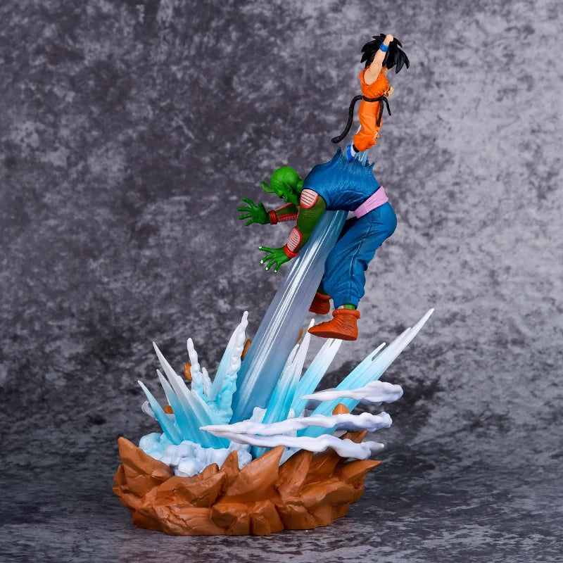 20cm Sky Dragon Ball Piccolo Vs Goku Anime Figure Resonance Model Statue Boys Collection Desktop Decoration Ornament Toys Gifts