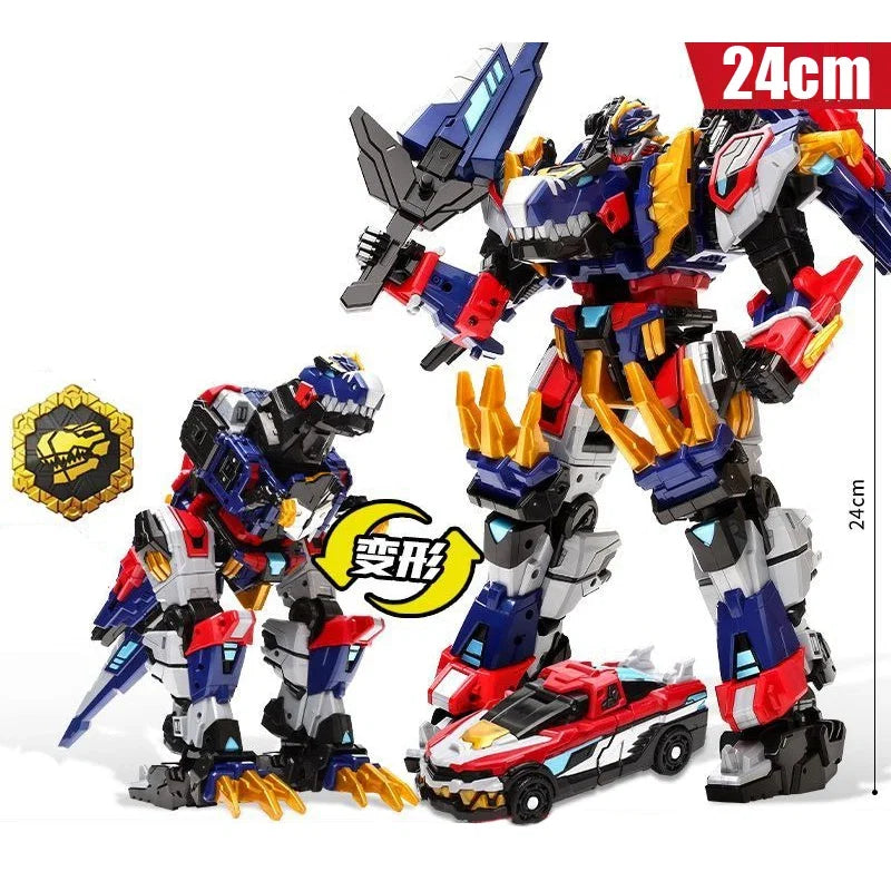 MiniForce Dinoid Warrior Transformation Robot Dinosaur Model REX KAISER Mini Force Deformation Headbot Giganoto Dino Toys