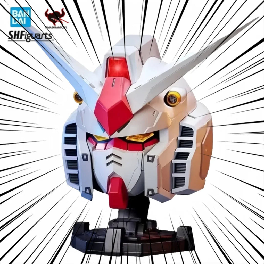 Brand New BANDAI Gunpla 47x49x33cm Rx-78 Gundam Bn Head Collection Action Figure High  Collectible Robot Kits Models Kids Gift