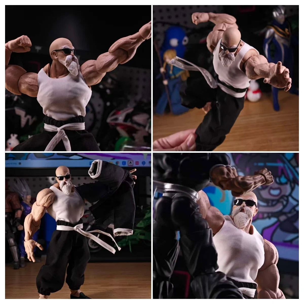 In Stock SHF Dragon Ball RTournament of Powe Kame Sennin Master Roshi Clothes Romankey Doll Anime Action Figure Collection Toy