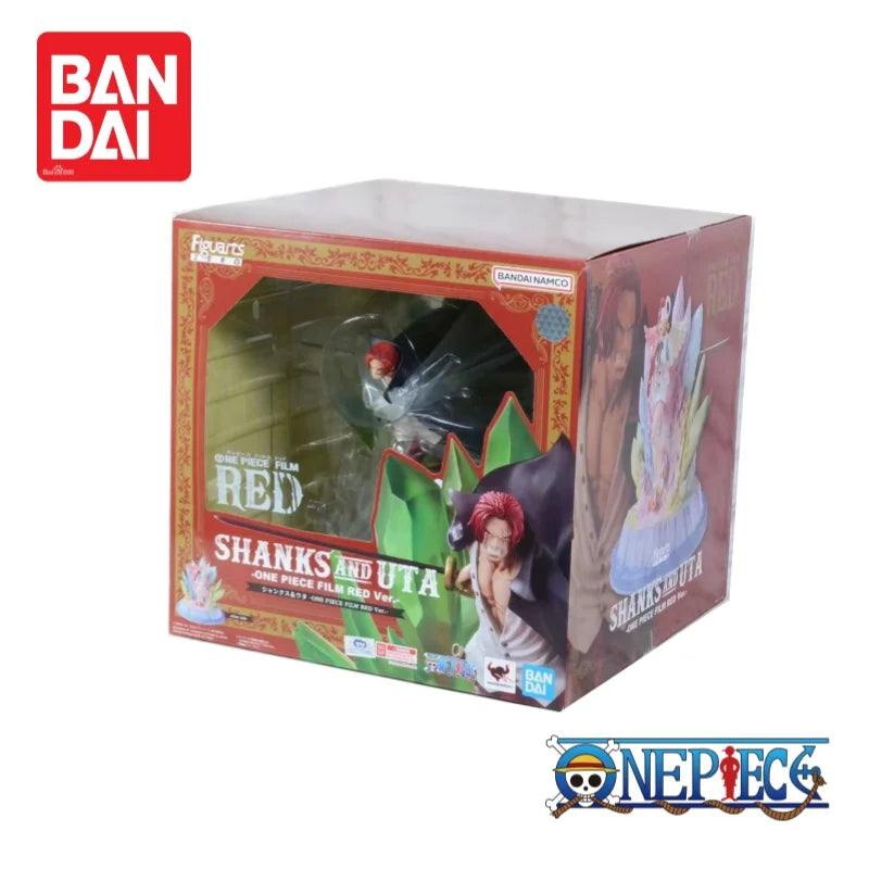 Auf Lager Original Bandai One Piece Shanks und Uta Figur 100% echtes Sammlerstück Anime-Merchandise Lieblingsgeschenkmodell für Jungen