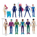 10pcs Q-Version K-Pop Model Figurine Anime Demon Hunters Suit Action Figures Desktop Decoration Ornaments Movie Fans Toy Gifts
