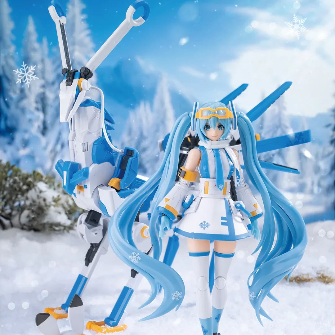 Presale Soskill Hatsune Miku Assembly Model Snow Miku Action Figures With Deer Original Anime Girl Collectible Doll Toy Gift