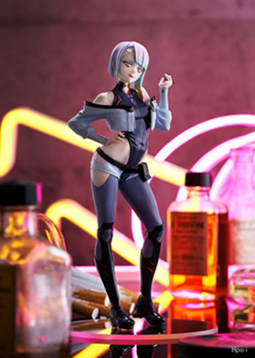 18CM Anime Game Cyberpunk: Edgerunners Lucy Figure Standing Anime Model Toy Gift Collection Aciton Figure PVC