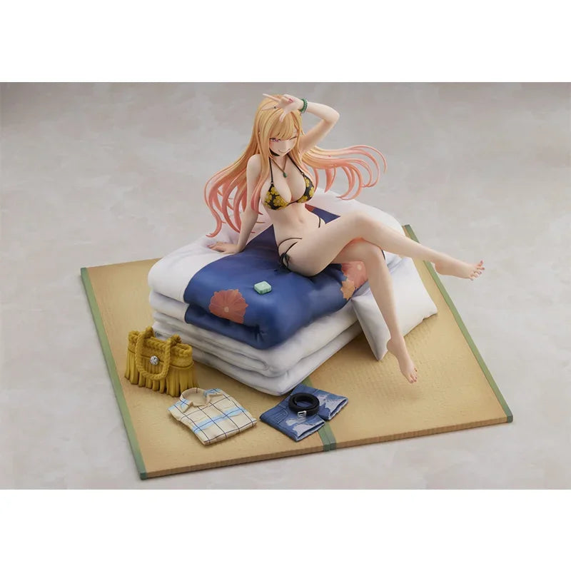 Aniplex Original:Kawaii girl Kitagawa Marin swimsuit 19cm PVC Action Figure Anime Figure Model Toys Figure Collection Doll Gift