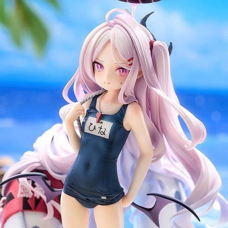 Blue Archive Hina Sorasaki Swimsuit Anime Girl Figure Collectible Model Desktop Decoration Gift For Anime Fans Otaku Collection