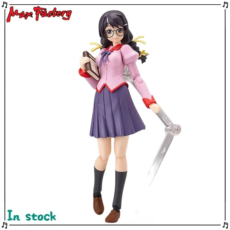 Original Max Factory Figma #147 Bakemonogatari Hanekawa Tsubasa Anime Figure Model Toy Gift Collection