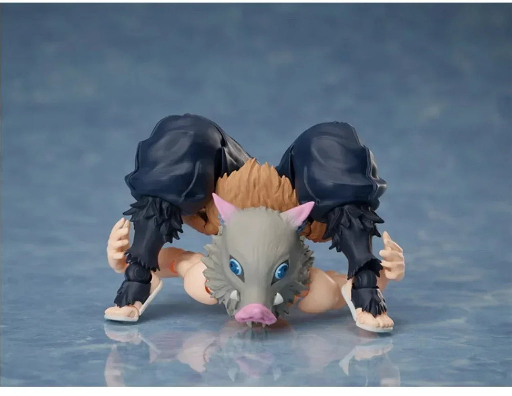 100% Original Aniplex BUZZmod Inosuke Hashibira Kimetsu No Yaiba Demon Slayer Action Figure Toy