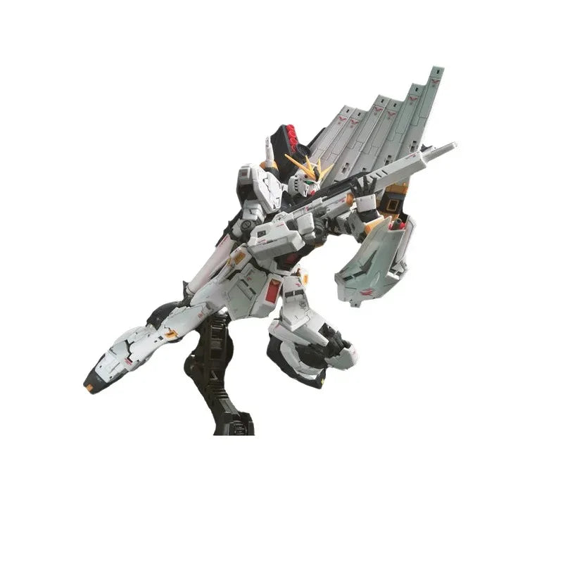 Bandai Original GUNDAM Anime Model RG 1/144 RX-93 VGUNDAM Action Figure Assembly Model Toys Collectible Ornaments for Children