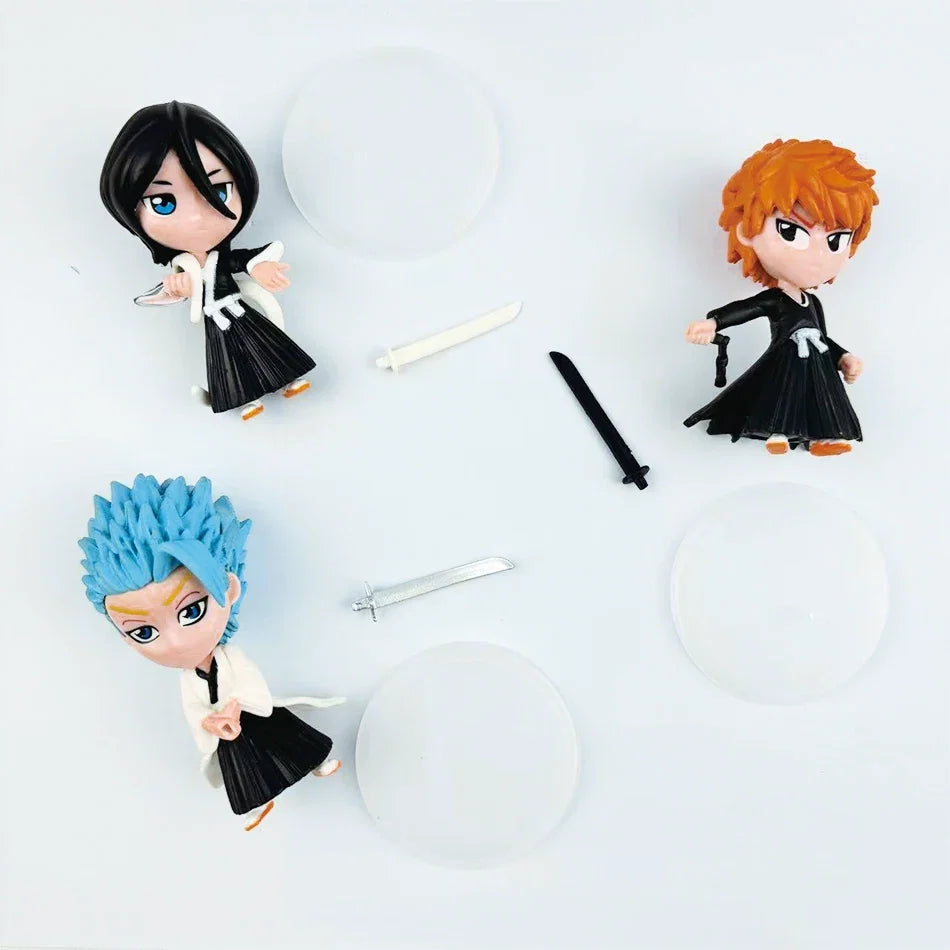 Wholesale BLEACH Action Figure Cool Cute Anime Figure Toy Doll Model Desk Decoration For Kid Birthday Gifts Q Version Figurine P