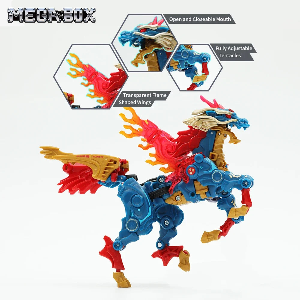 52TOYS MegaBox Kirin Deformation Toys Action Figure, Anime Character Transforming Collectible Converting Toys