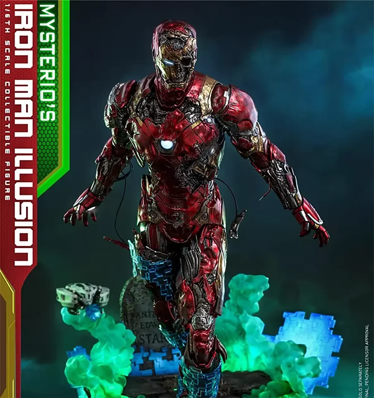 HotToys MMS580 1/6 Spider-Man Far From Home Iron Man Zombie Action Figure Model Toys32cm Collection Scene Ornament Gift