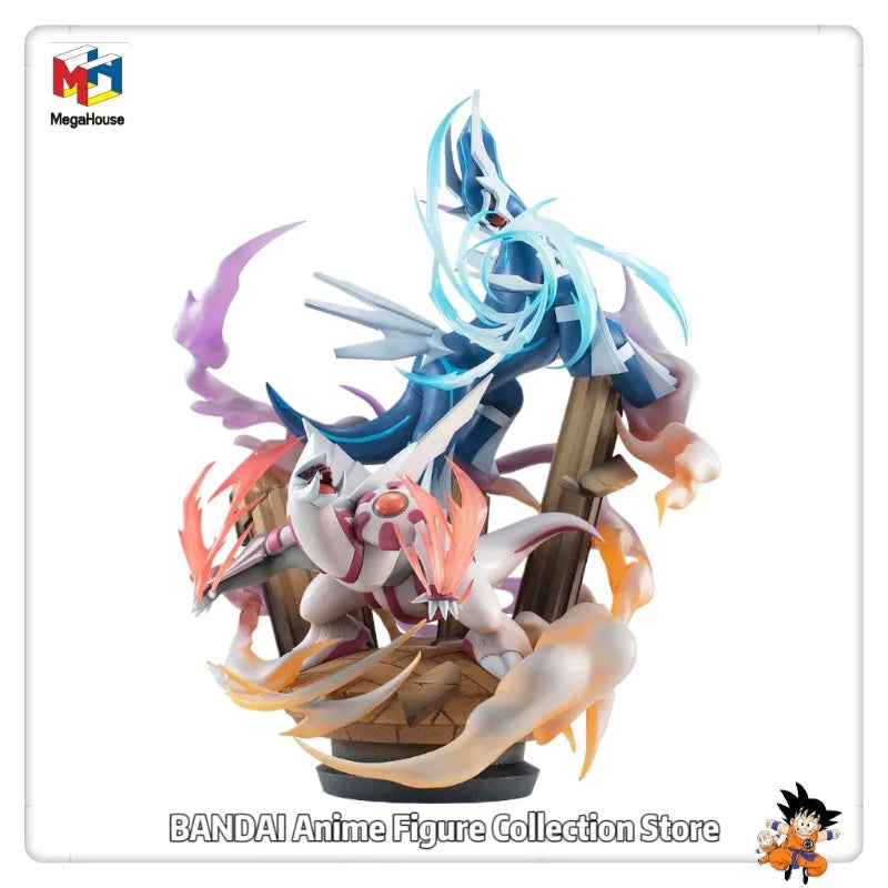 Hot Sale Original MegaHouse G.E.M.EX Pocket Monsters Palkia Dialga 34CM Limited Edition Toys Model Statue Ornaments Collection