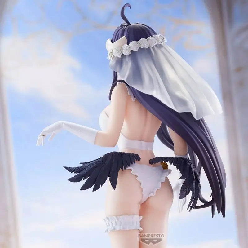 New Japanese Version Of Authentic Bandai Glasses Factory Overlord Shining Charm King Of Death Albedo Wedding Scenery Figure Gift