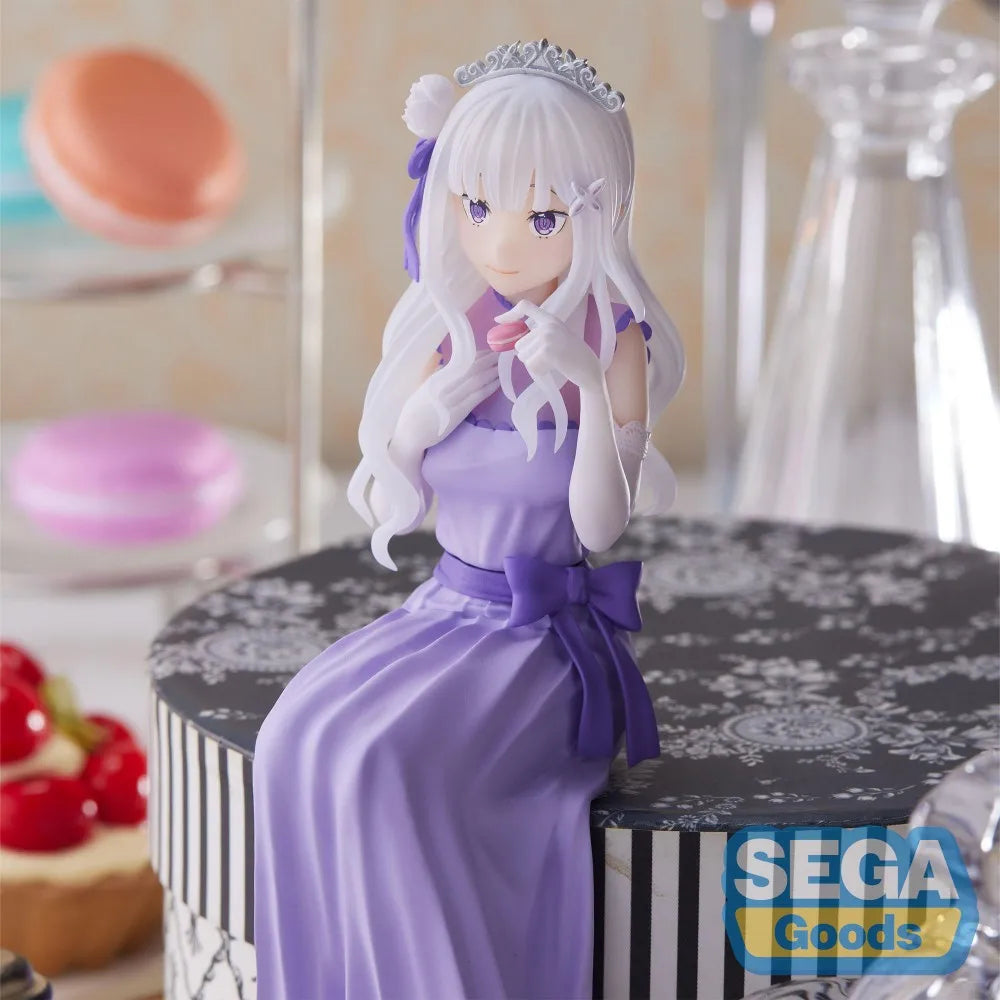 Judai Original Sega Noodle Stopper Figure Re Zero Emilia Party Dress PVC Action Figure Model Doll Toys