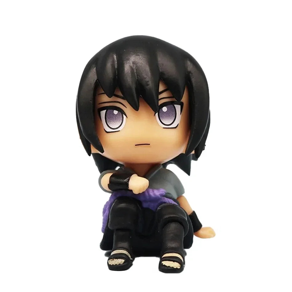 Anime Figure Naruto Kakashi Action Figure Q Version Kawaii Sasuke Itachi Figurine Car Decoration Collection Toy Christmas gift