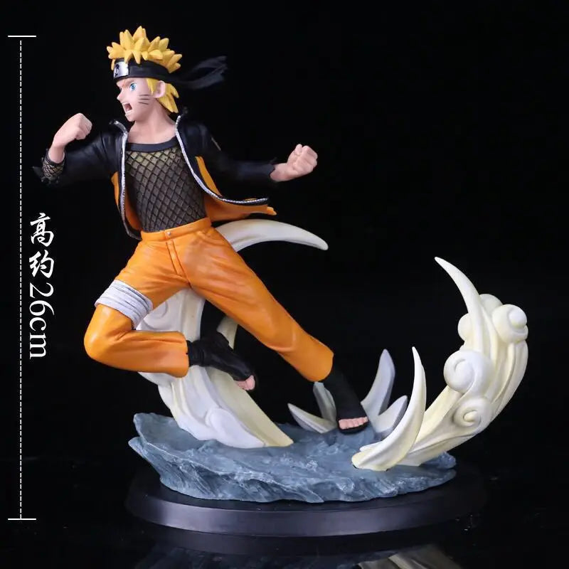 28CM Anime Naruto Shippuuden Narutimate Storm 4 Figure Uzumaki Naruto Sasuke 1/6 Battle Scene Model Toy Doll Action Figure PVC
