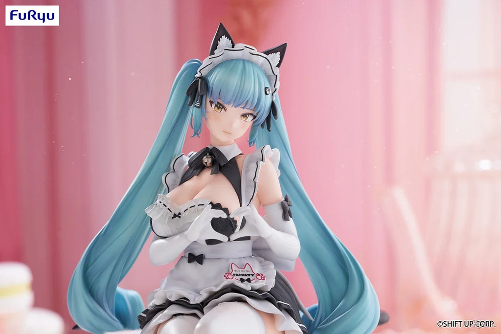Original Genuine FuRyu Prepainted Noodle Stopper Figure Goddess of Victory: Nikke Privaty Unkind Maid Game Character Figure Gift