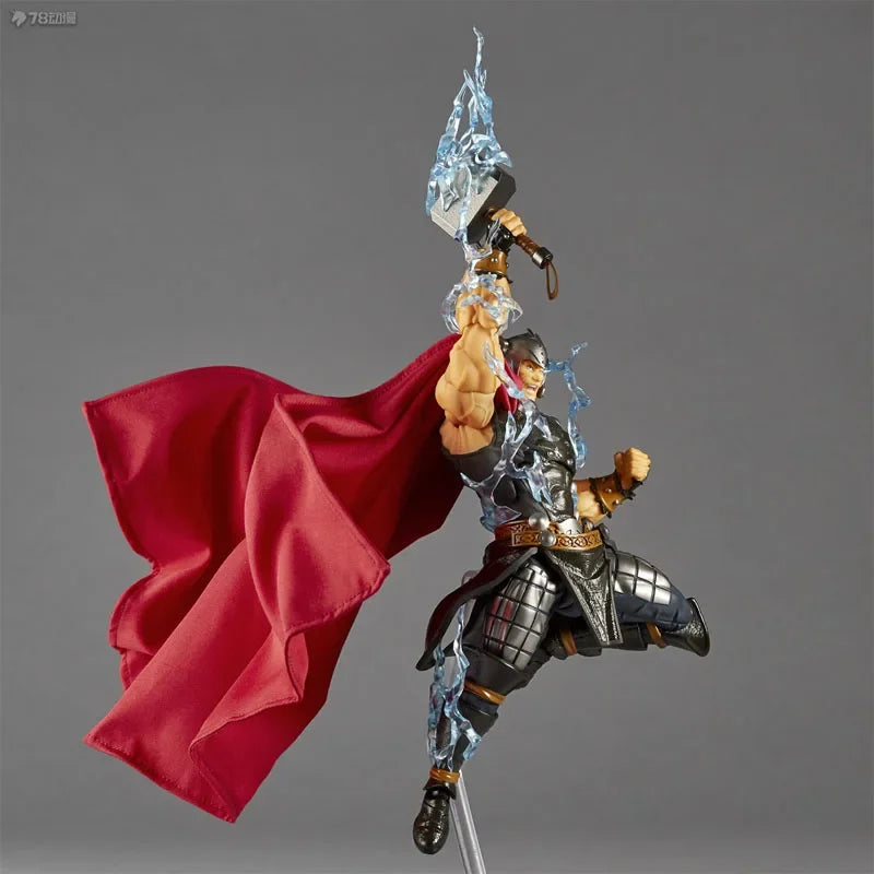Kaiyodo Original AMAZING YAMAGUCHI Thor 180mm Anime Action Figures Toys for Boys Christmas Gift Collectible Model Ornaments