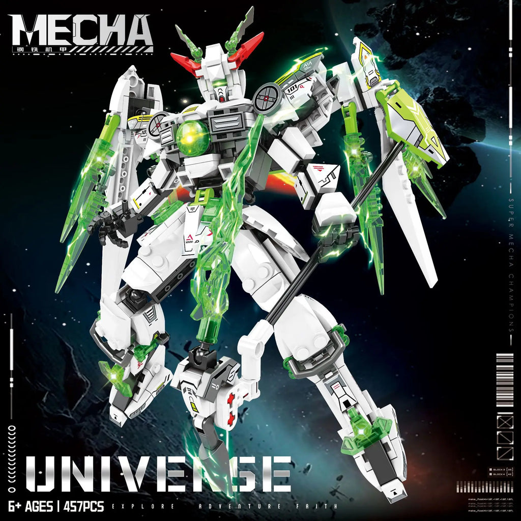 4 Styles Mecha Robot Building Blocks Set, DIY Assembly Model Kit with Movable Joints, Action Figure Collection for Adults & Teen