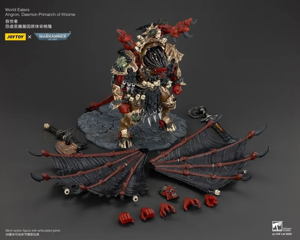 JOYTOY 1/18 Dark Source  40K World-Swallower Terror Demon Gene Primrose Angron Character Model Toy Gift Collection