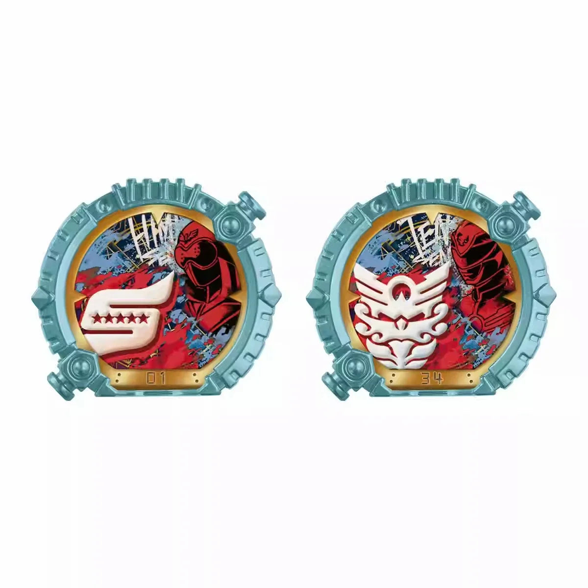 Bandai Genuine DX No.1 SENTAI GOZYUGER TEGASWORD Leon Buster 50 Sentai Ring Figure Toys Gift Collectible Model