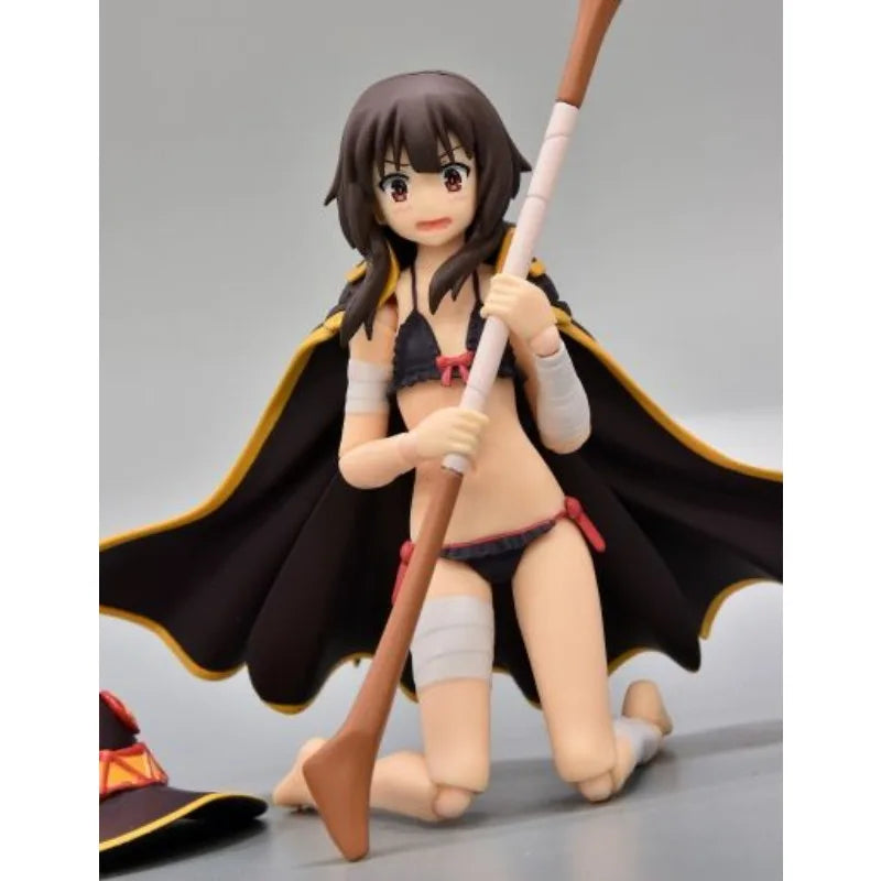 Max Factory Figma EX-056 Megumin - Swimsuit Ver., 125mm Movable Doll, PVC/ABS Material, All-Ages Action Figurine for Collectors
