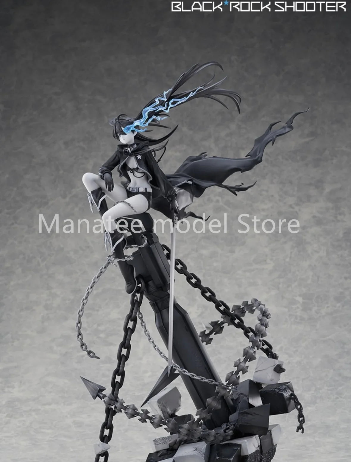 100% Original Black Rock Shooter PVC Action Figure Anime Model Toys Figure Collection Doll Gift