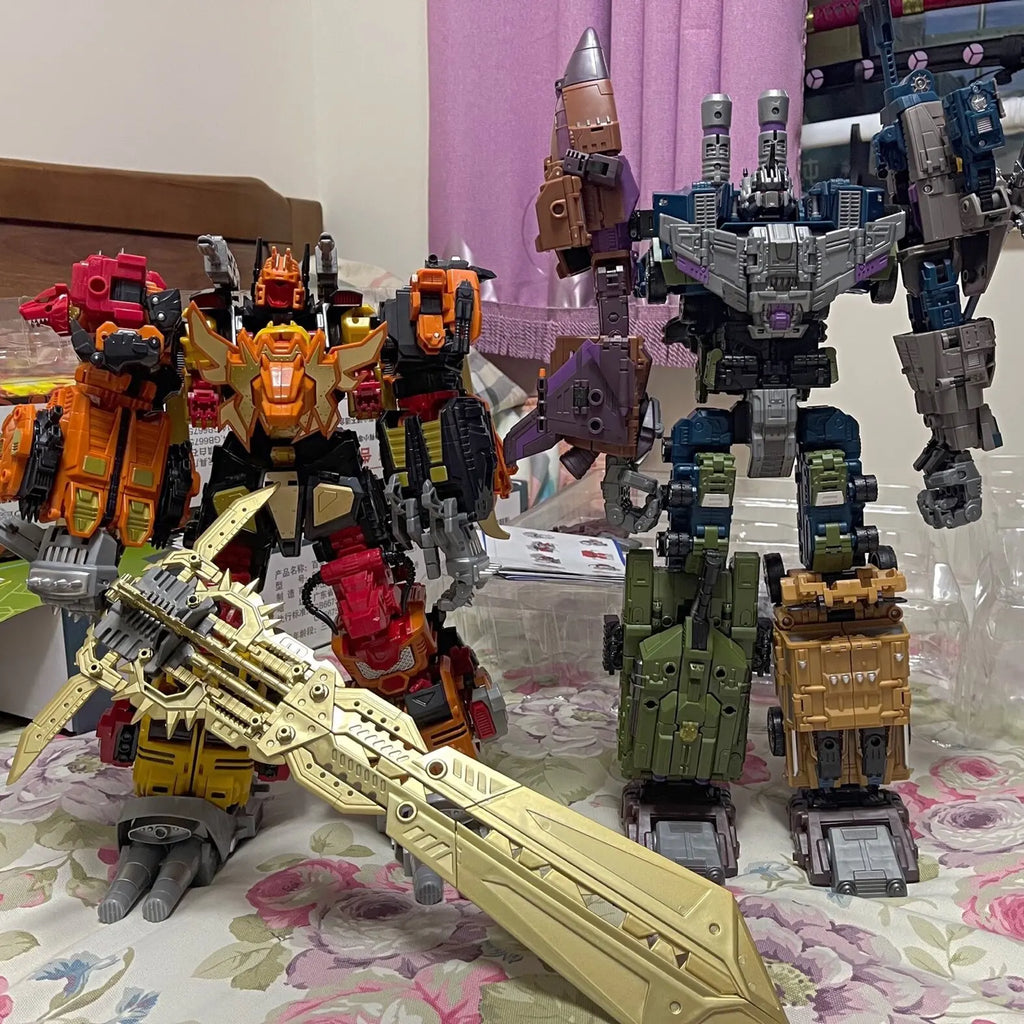 JINBAO large size 8869 Transformation Toys 5IN1 Combiner Robot Model Predacons Rampage Brawl Swindle Onslaught model