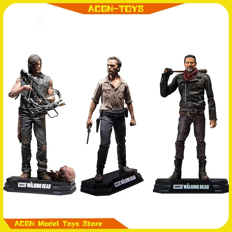 24cm movie doll Walking Dead Action Figure Toy doll High Quality peripheral Figure Toy PVC model Collect Gift game Desktop