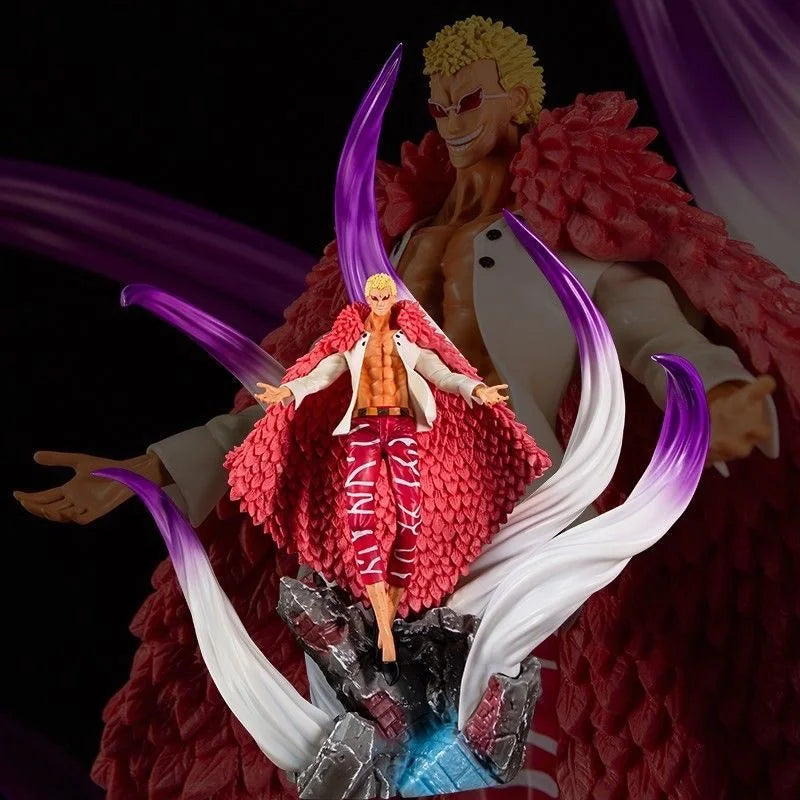 50cm One Piece Anime Figure Oka Shichibukai Donquixote Doflamingo Action Doll Statue Ornaments Collect Pvc Model Doll Gift Toy