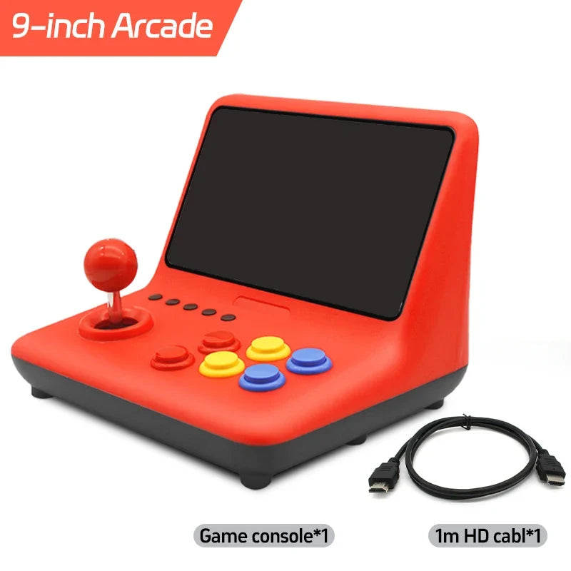 Coopreme A12 9-Inch IPS Large Screen Arcade Game Console with 5000 Games Double Joystick Desktop GBA Small Console for Gaming