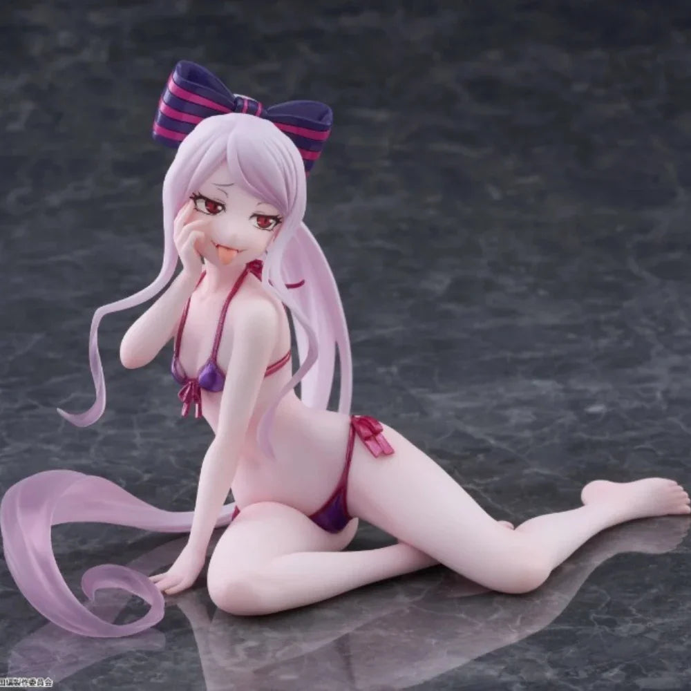In Stock Taito Original Genuine Anime OVERLORD Desktop Cute Shalltear Bloodfallen Swimsuit Ver 13cm Collection Model Toy Figures