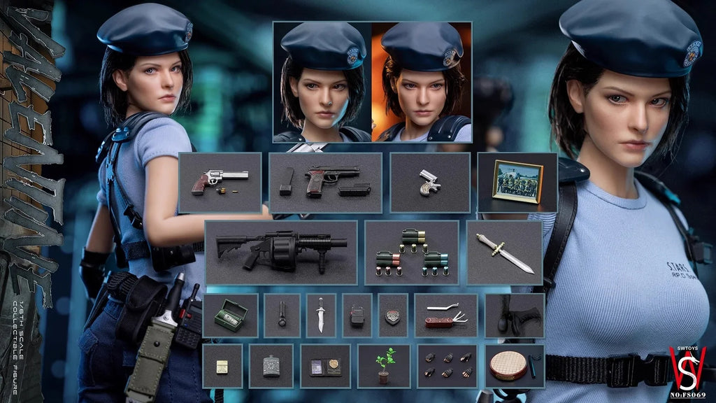 In Stock SWTOYS FS069 1/6 Scale Female Soldier Jill Valentine Full Set 12in Action Figure Doll Model Toys For Fans Collection