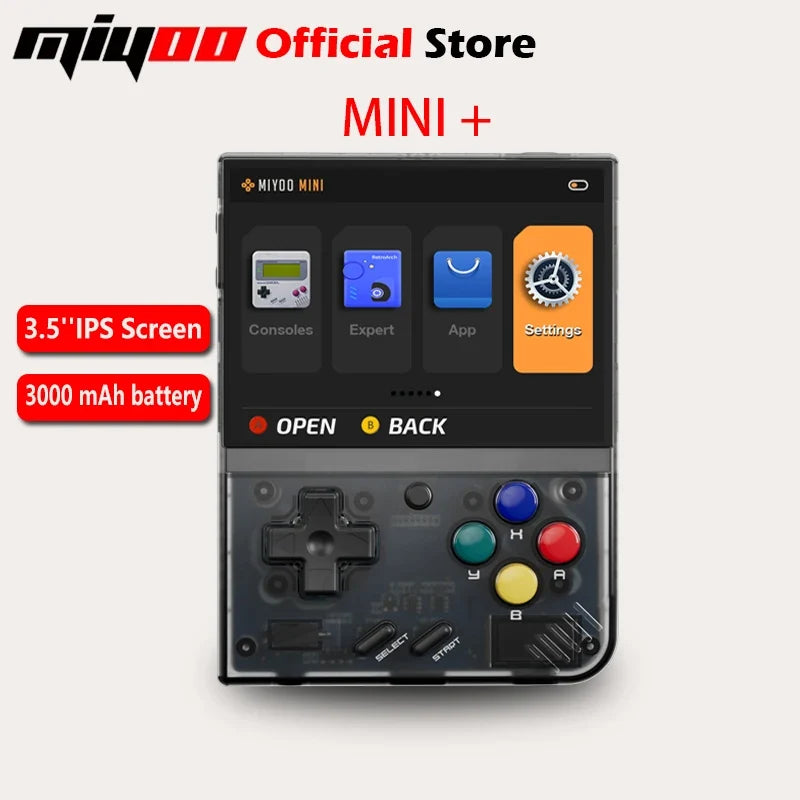 MIYOO Mini Plus Portable Retro Handheld Game Console 3.5-inch IPS HD Screen Children's Gift Linux System Classic Gaming Emulator