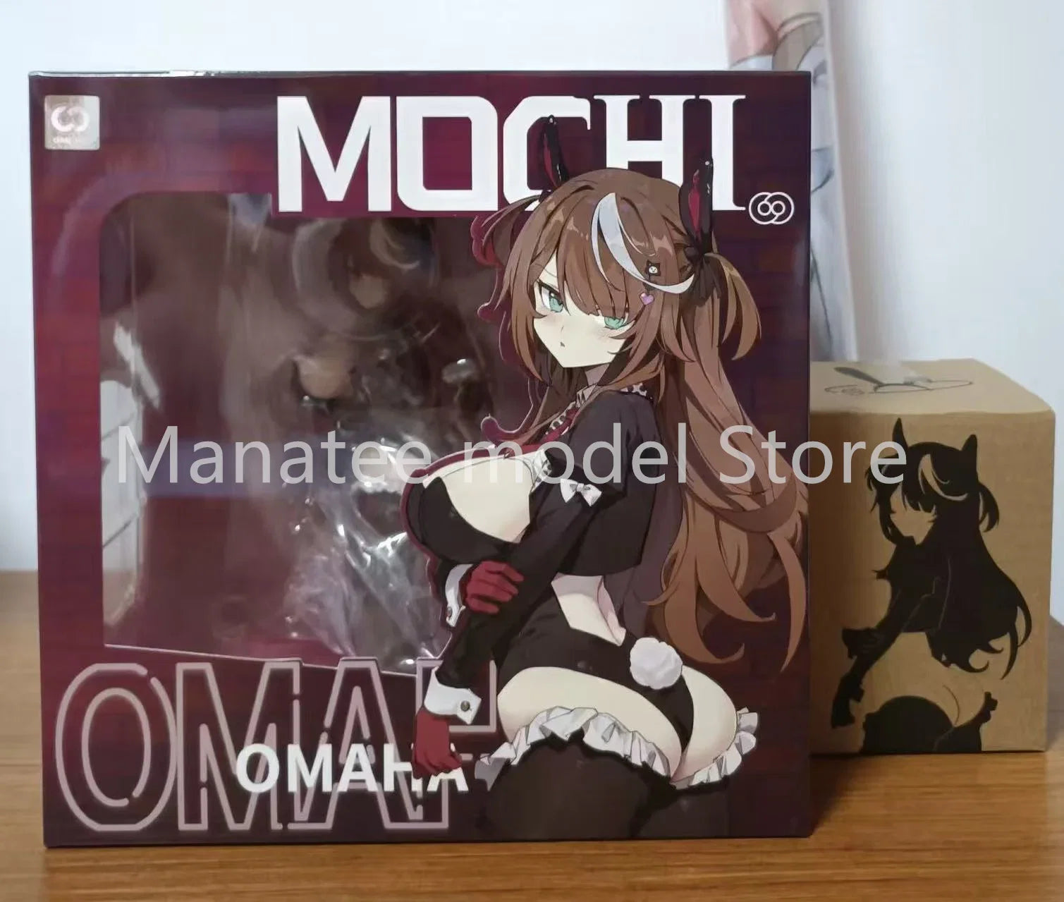 OMAHA Original mochi Bunny Girl 1/7 Desktop Cute PVC Action Figure Anime Model Toys Collection Doll Gift