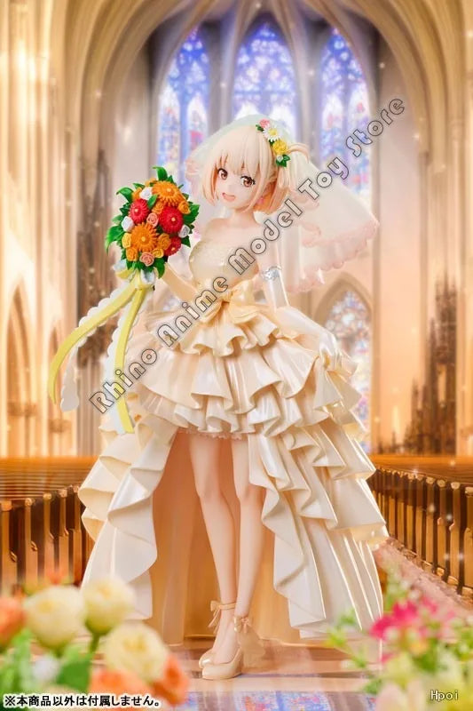 In Stock Original ANIPLEX+ 1/7 Scale Figure Lycoris Recoil Chisato Nishikigi Wedding Ver. 255mm Anime Statue Collectible Toy