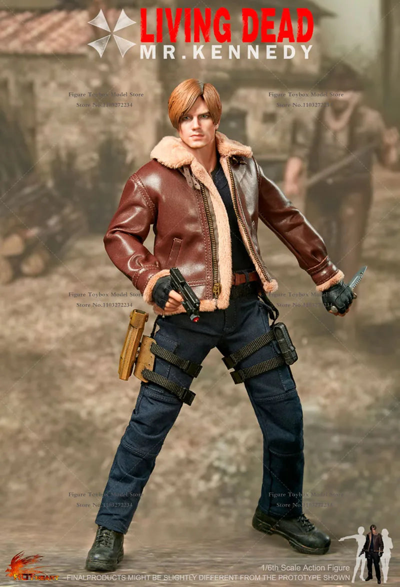 In Stock Hot Heart 1/6 FD014 Mr.Kennedy Action Figure Brave Killer Leon Delicate 12" Full Set Figurine Collection Gift Toys