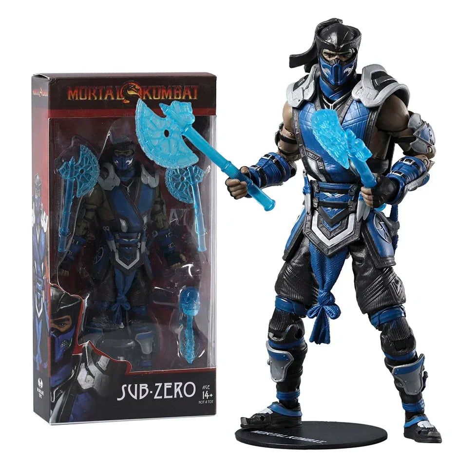 Sub-Zero Scorpion Mortal Kombat Decorations Action Figure Collection Toy Gift