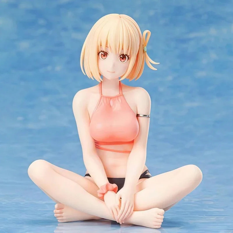 20cm Lycoris Recoil Nishikigi Chisato Anime Figure Inoue Takina Yukata de Odekake Action Figure Collectible Model Doll Toys Gift