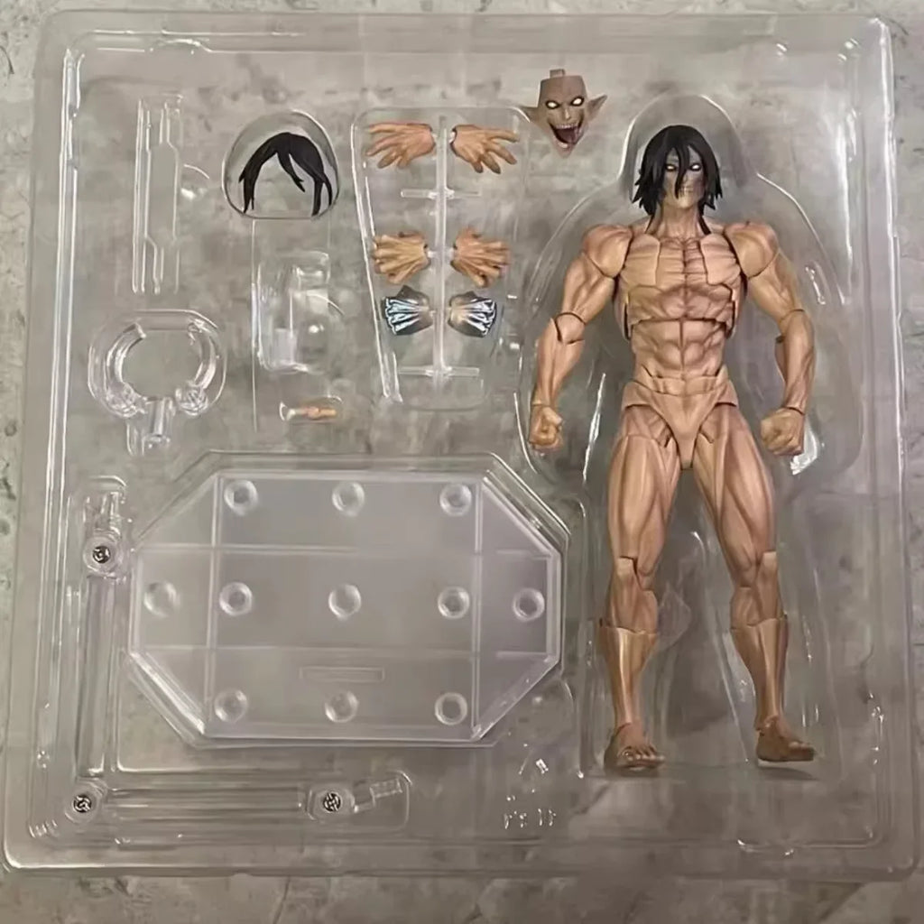 In Stock Attack On Titan Amazing Yamaguchi Revoltech Nr068 Female Titan Annie Leonhart Figure Gk Collection Model Toy Gift