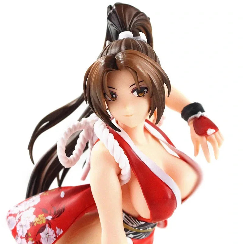 the King of Fighters Shiranui Mai 25cm Sexy Anime Game Action Figure Adult Collectible Model Doll Toy Gift